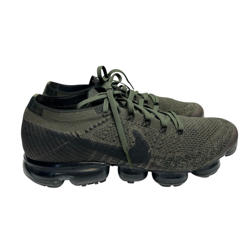 Nike Vapormax Flyknit Cargo Khaki Olive Green Black Running Shoe Men’s 11.5 US